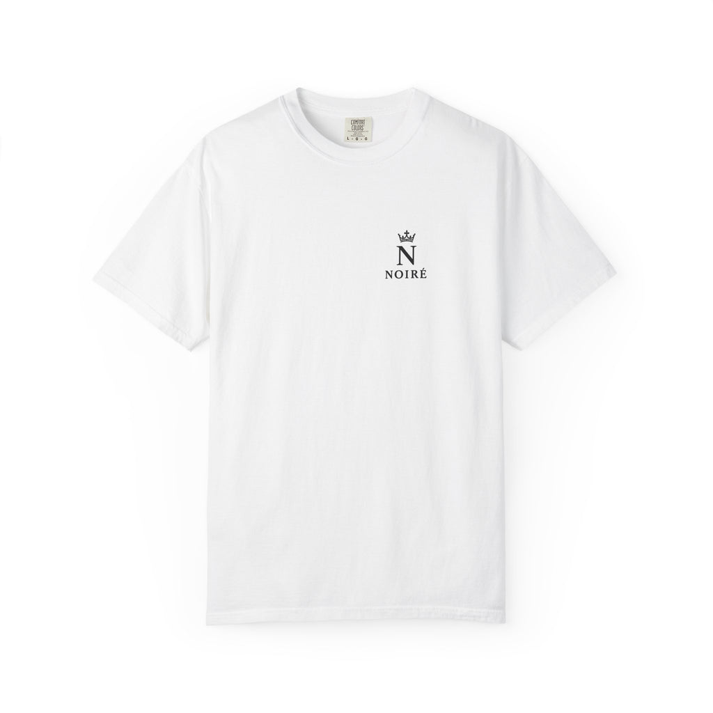 Noire Crown Logo T-Shirt — Minimalist Chest Print Tee